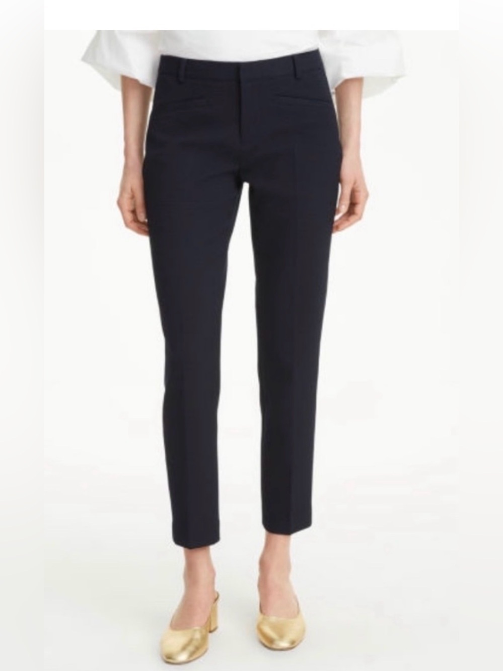Club Monaco Ali Crop Pants Black Slim Ankle Career Stretch NWT Size 10 - Picture 6 of 6